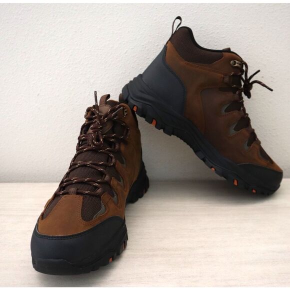 Skechers 204910/CDB Men's Sz 9.5M Dark Brown Rickter-Branson Hiking Boots - Picture 2 of 12